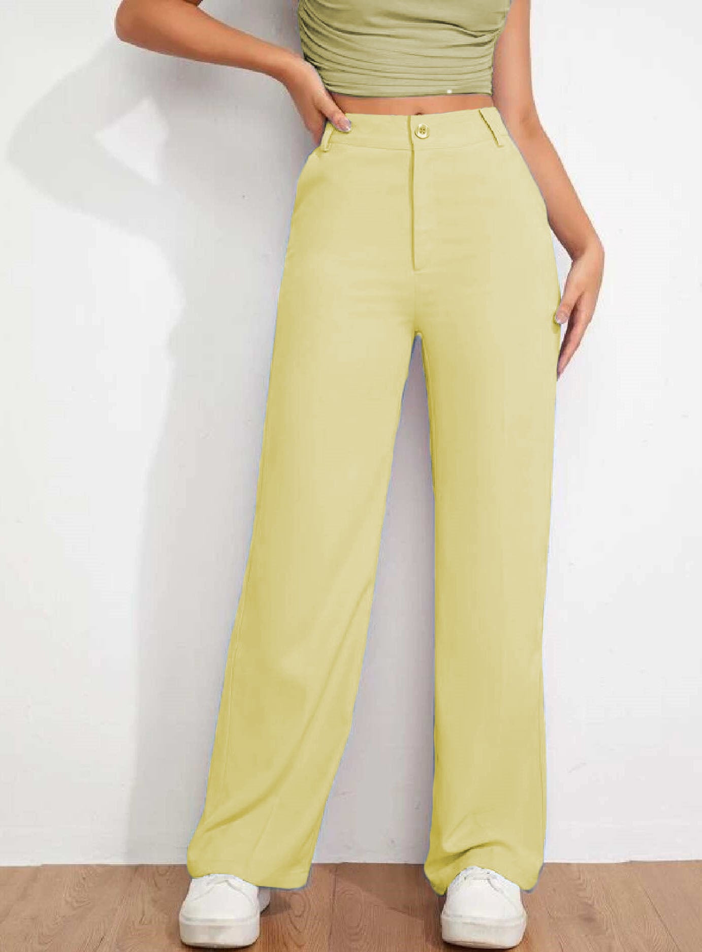 Buy High Waist Pants Online in India at Best Rates | Myntra